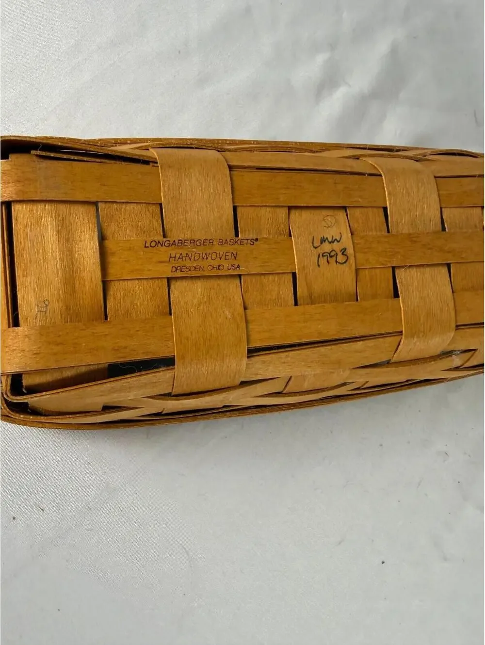 1993 Longaberger Cracker Basket Vintage 11.5